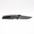 Chaves Knives x Jake McCoy Disciple Street Gray PVD pocket clip side showing frame lock and gray pvd titanium handle