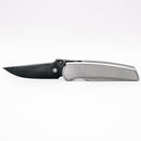 Chaves Knives x Jake McCoy Disciple Street Bright SW DLC front view – 3.60" DLC M390 drop point titanium integral folding knife