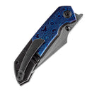 Kansept Knives Fenrir K1034A7 3.48in S35VN Blade Black Stonewashed Titanium / Timascus Handles