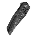 Kansept Deadite  CPM S35VN Blackwash Titanium with Rose Pattern Carbon Fiber Black K1081A6