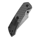 Kansept Fenrir 3.45" Damascus Twill Carbon Fiber+Black Stonewashed Aluminium Black K1034S6