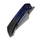 Kansept Fenrir 3.48" Black Stonewashed Titanium + Timascus Black and Blue K1034A8