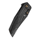 Kansept  Deadite 3.52" CPM S35VN Blackwash Titanium with Shred Carbon Fiber Black K1081A5