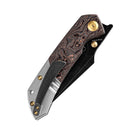 Kansept Fenrir K1034A9 – 3.48″ CPM‑S35VN Flipper/Thumb‑Hole Knife with Copper Carbon‑Fiber & Titanium Handle