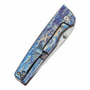 Kansept Chimera 3.15" Stonewashed CPM S35VN Titanium with Lightning Strike Finish K1096A5