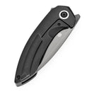 Kansept ODD 21 K1077A6 – 3.08" Mirror DLC CPM 20CV Blade, Blackwash Titanium Handle with Bronze-Anodized Holes, Titanium Frame Lock (Tuff Knives Design)