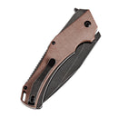Kansept Hellx 3.6" D2 Brown Micarta T1008F2