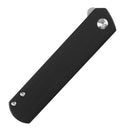 Kansept Foosa T2020T10 – Slip Joint/Flipper Knife, 3.06" 154CM Blade, Black G10 Handle, Rolf Helbig Design