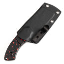 Kansept Korvid S 2.9" 14C28N Black G10 with Zombie Blood Print Black Red G2030A10