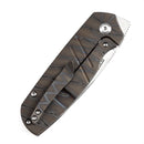 Kansept Turaco 2.85" CPM-S35VN Tiger Stripe Flamed Titanium Gray K2049A4