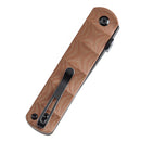 Kansept BTF 3.24" Damascus Brown Micarta K1064A5