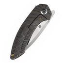 Kansept ODD 21 3.08" Satin CPM 20CV Titanium with Tiger Stripe Finish K1077A4