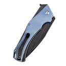 Kansept Hellx 3.6" D2 Blue Micarta T1008F3