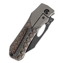 Kansept Loki 2.99" Blackwash CPM S35VN Bronzed Anodized Titanium with Frag Pattern Bronze, Black K1058B4