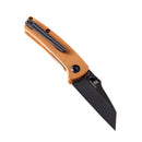 Kansept Little Main Street T2015A8 – 2.26" 154CM Drop Point Blade, Brown G10 Handle, Liner Lock – Designed by Dirk Pinkerton
