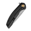 Kansept Accipiter 3.50" Damascus Titanium+Copper Carbon Fiber Color K1007E4