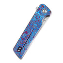 Kansept Anomaly 3.14" Satin CPM S35VN Timascus + Timascus Clip Blue  K2038A7