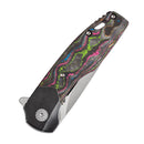 Kansept Cassowary 2.9" CPM S35VN Black Stonewashed Titanium + 80S Camo Carbon Fiber Black, Grey K2065B1