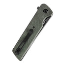 Tenable Anomaly T2038T2 – 3.14" Blackwash Nitro-V Tanto Blade, Green Micarta Handle with Liner Lock