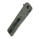 Tenable Anomaly T2038A2 – 3.14" Blackwash Nitro-V Drop Point Blade, Green Micarta Handle with Liner Lock