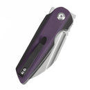 Tenable Rafe L 3.19" Satin 14C28N Purple and Black G10 T1048A5aTenable Rafe L T1048A5 – 3.19" Satin 14C28N Blade, Purple & Black G10 Handle with Liner Lock