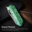 Remette Woodpecker RTWP-IG – 2.95" M390 Reverse Tanto, Crystallized Titanium