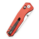 Kansept Beaver 3.44" Stonewashed Nitro-V Dark Red Anodized Aluminum T1105V3