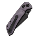Tenable Fenrir T1034V4 – Purple Micarta, 3.48" Blackwashed Nitro-V Blade, Sparrow Knife Co. Design