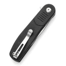 Tenable Einar T2072A3 – 3.13" Stonewashed Nitro-V Drop Point Blade, Black Micarta Handle