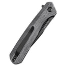 Kansept Qilin 3.43" Blackwash 154CM Black Micarta Handles - T1047A1
