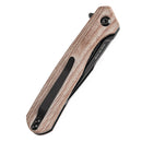 Kansept Qilin 3.43" 154CM Blackwash Brown Micarta Handles - T1047A3