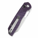 Tenable Shard 3.47" Stonewashed 14C28N Purple G10 with Diamond Pattern T1006V5