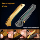 Remette RT-WK1 Disassembly 3.46" M390 DLC Golden Black RT-WK1-G