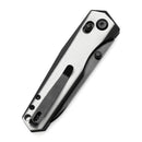 Kansept Beaver 3.44" Blackwash Nitro-V Ivory White and Black G10 T1105V2