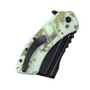 Kansept XL Korvid 3.55" 154CM Jade and Camouflage G10 T1030B2