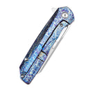 KANSEPT Shard K1006A16 – Satin CPM-S35VN Blade, Lightning Strike Anodized Titanium Handle, Kim Ning Design