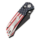 Tenable Fenrir T1034V9 – Jade G10 American Flag Handle, 3.48" Blackwashed Nitro-V Blade, Sparrow Knife Co. Design