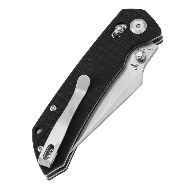 Tenable Fenrir T1034V7 – Black G10 Frag Pattern, 3.48" Stonewashed Nitro-V Blade, Sparrow Knife Co. Design