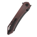 Tenable Colibri Tech T1060A1 – 4.34" Blackwash Nitro-V Blade, Black & Red G10 Handle