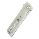 Tenable Anomaly T2038A4 – 3.14" Stonewashed Nitro-V Drop Point Blade, Jade G10 Handle with Liner Lock