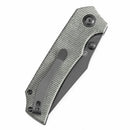 Tenable Fermi T1122A4 – 3.11" Gray TiCN-Coated 14C28N Blade, Green Micarta Handle with Liner Lock