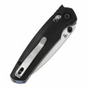 Tenable Raven T2109V4 – 3.14" Stonewashed 14C28N Drop Point Blade, Black G10 Handle, Crossbar Lock – Designed by Black Bird Blades