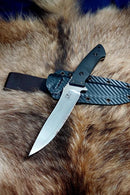 North Mountain Blade Utility A Hiroshii Handmade Japanese SKD11 Steel Carbon Fiber Handle