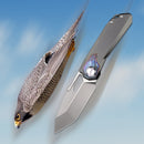 Remette RT-Peregrine Falcon 3.15in M390 Steel Titanium Handles RTT1-TGX
