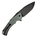 Kansept Hellx 3.6" D2 Green Micarta T1008F1
