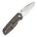 Kansept Turaco 2.85" CPM-S35VN Tiger Stripe Flamed Titanium Gray K2049A4