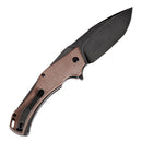 Kansept Hellx 3.6" D2 Brown Micarta T1008F2