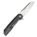 KANSEPT Shard K1006A22 – Satin CPM-S35VN Blade, Tiger Stripe Flamed Titanium + Black Stonewashed Titanium Handle, Kim Ning Design