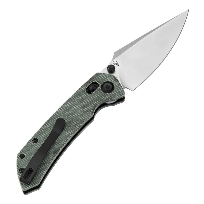 Tenable Fenrir T1034V1 – Green Micarta, 3.48" Stonewashed Nitro-V Blade, Sparrow Knife Co. Design