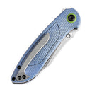 Kansept Prometheus 3.29" Stonewashed 14C28N Blue Micarta T1040A3